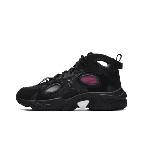 FILA FUSION Енот MID WE Черный Перископ MID Топ Кэжуал Мужской Черный