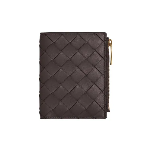 Bottega Veneta Sheepskin Wallet Small Women's Brown