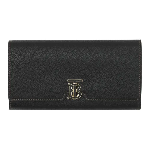 Burberry Телячья кожа Кошелек Маленький Женский Черный