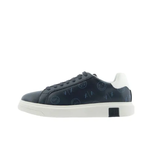 Smileyworld x ARMANI EXCHANGEAE Низкий топ Стильный Скейтбординг Мужской Синий