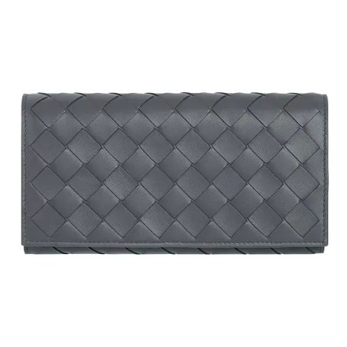 Bottega Veneta Sheepskin Wallet Large Women's Gray Bottega Veneta Овчина Кошелек Большой Женские Серый