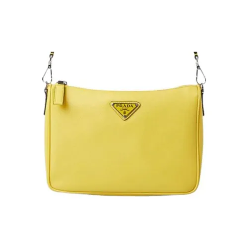 PRADA Сумка через плечо из кожи мужская желтая