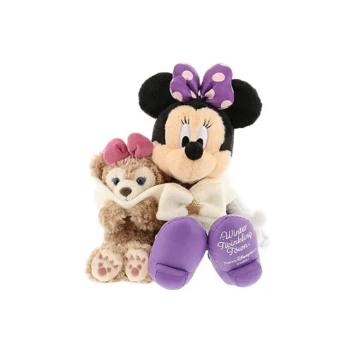 Disney Белый Шарф ШеллиМэй И Минни Куклы Плюшевая Кукла 33 см Высота Tokyo Disney