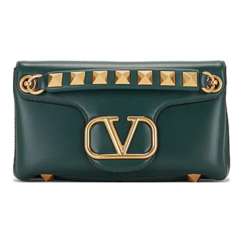 Valentino Напп Кожа Портативная Сумка через плечо Сумка на плечо Женская Яшма