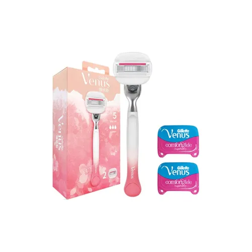 Gillette Venus Ручная Бритва Полностью Моющаяся Вишневый цветок Дружелюбная к коже Бритва Подмышечная Ножная и Ручная Триммер для волос