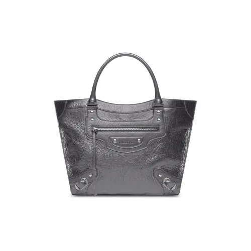 Balenciaga Neo Classic Lambskin Tote Bag Shopping Bag Crossbody Bag Large Women's Dark Gray