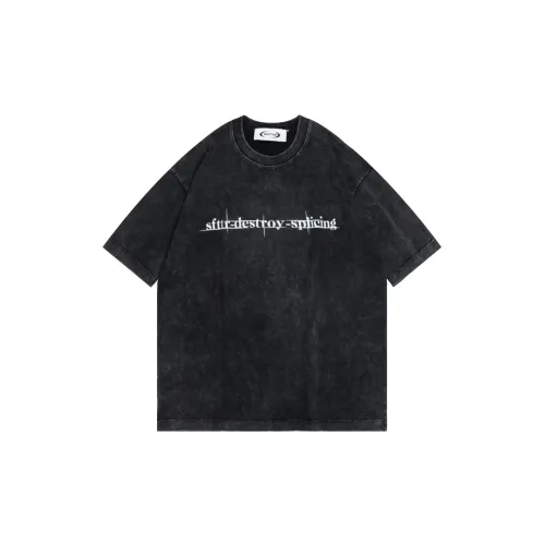 SFTTR Локоть Длина рукавов T-рубашка Унисекс Черный