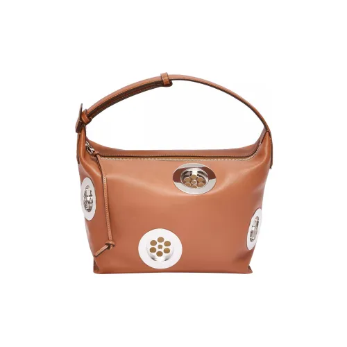 LOEWE Cubi Гладкая коровья кожа Сумка Сумка-ланчбокс Сумка через плечо Сумка Женская Коричневая