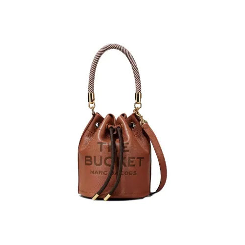 MARC JACOBS Full GRAIN LEATHER Сумка-ведро Сумка через плечо Сумка Женская Коричневая