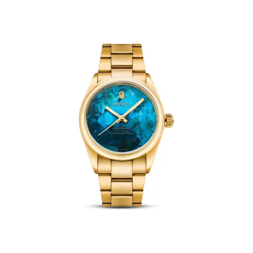 A BATHING APE Механические Мужские Часы 36 мм Синий