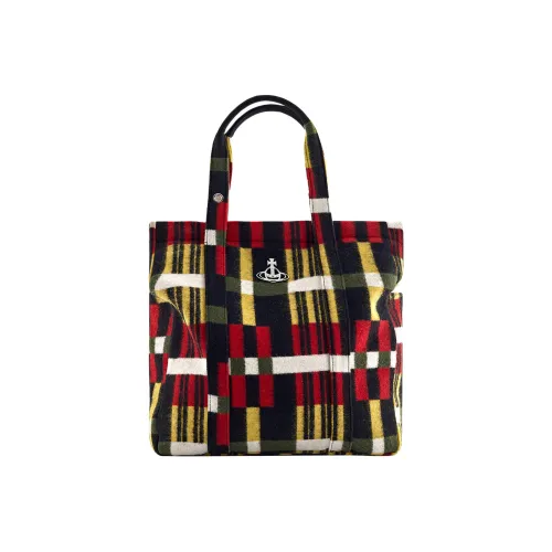 Vivienne Westwood Murray Хлопок с Нейлоном и Шерстью Тоут Сумка Сумка для покупок Сумка через плечо Сумка Женская Многоцветная