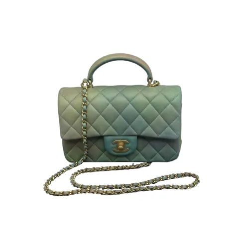 CHANEL Classic Flap CF Lambskin Flap Bag Crossbody Bag Mini Women's Multicolor