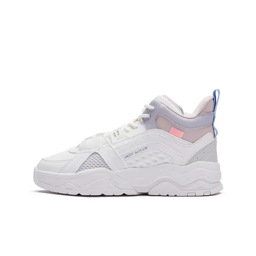 361° Амортизация устойчивость к истиранию термический MID Топ Спортивная повседневная обувь Женская Белый Фиолетовый