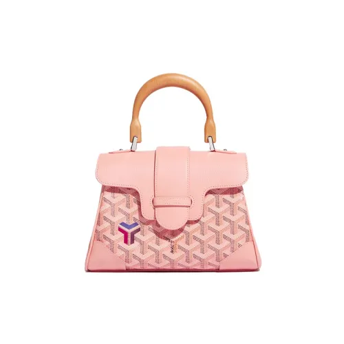 GOYARD Saigon Холст Телячья кожа Сумка Мини Женская Розовая