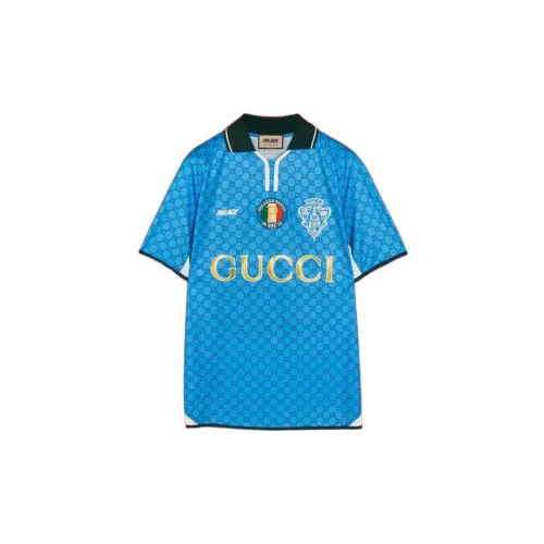GUCCI x Дворцовый Gucci X Palace Collection T-рубашка Мужская Синяя
