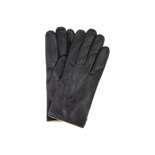 Paul Smith Sheepskin Gloves Blue Men's