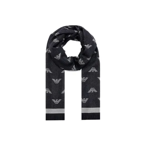 EMPORIO ARMANI Вязаные шарфы Мужской Серый