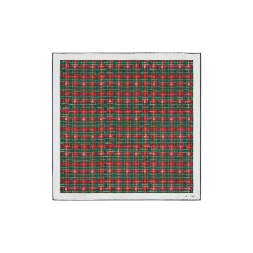 GUCCI Шелковые шарфы Зеленый Мужской