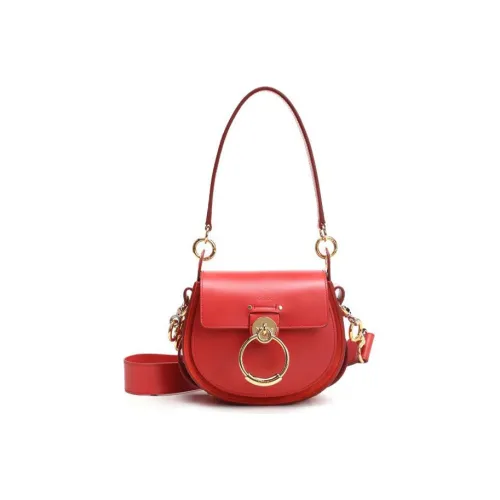 Chloe Tess Телячья кожа Сумка через плечо сумка через плечо Маленькая Женская Красная