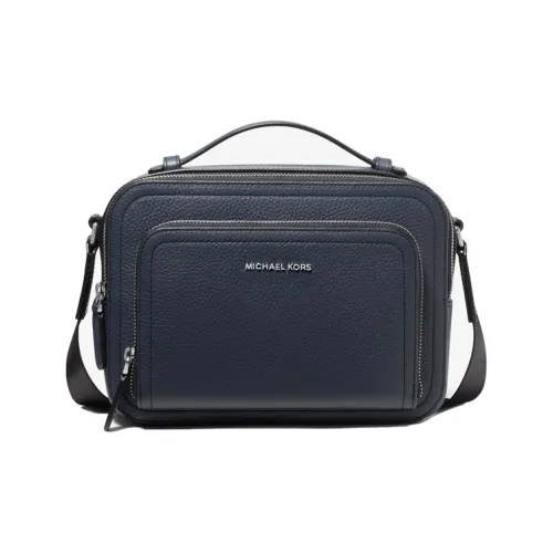 MICHAEL KORS Hudson Коровья кожа Кожа Camera Сумка Ручная сумка Сумка через плечо Средний Мужской Морской синий