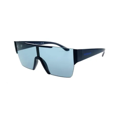 Burberry Пластиковая оправа нерегулярная форма солнцезащитные очки унисекс синий