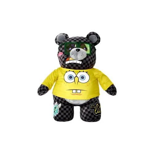 SPRAYGROUND SpongeBob Коллаборация Полиэстер Кукольный Рюкзак Стандартный Унисекс Черный