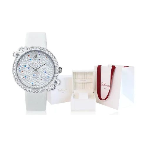 GALTISCOPIO Кварцевый механизм Женские часы Star Diamond Серебряные