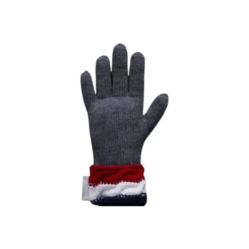 Moncler Шерсть/Кашемир Вязаные перчатки Серый Детский