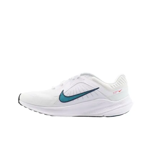 Nike Quest 5 Slip-on Устойчивый к истиранию Дышащий Легкий Низкий Топ Тренировочные Беговые кроссовки Унисекс Серый
