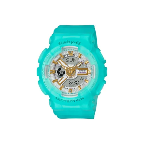 CASIO Малыш G Коллекция Sea Glass Collection Кварцевый механизм Смольный ремешок Часы Женские часы