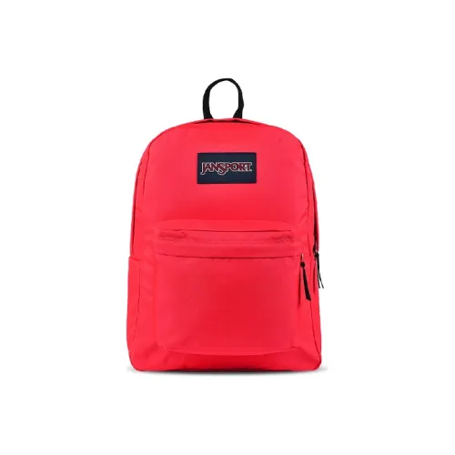 JanSport Полиэстер Рюкзак Средний Унисекс Неоново-Красный