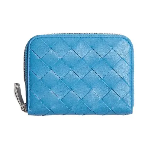 Bottega Veneta с коровьей кожей And овчина кошелек для монет женский синий