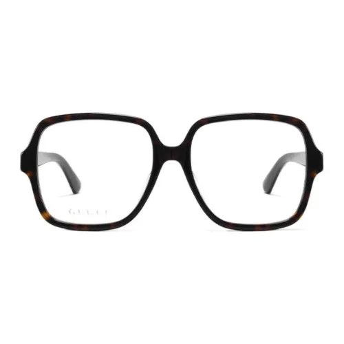 GUCCI Нерегулярная форма Оправы для очков Женские Гаванский