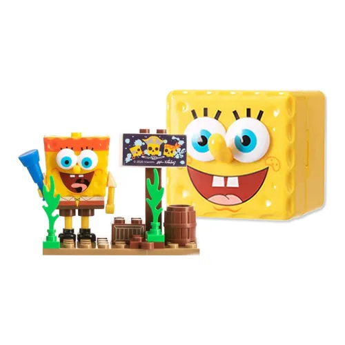 Tide Rising Anime Губка Боб Surprise Сценарий Конструкторы Слепые коробки Один Mystery Коробка Целая коробка 6 шт