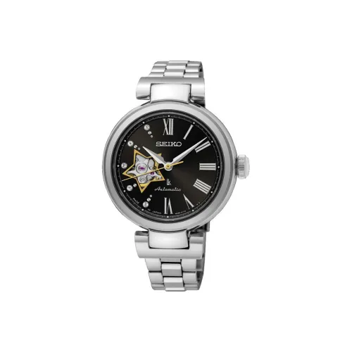 SEIKO Автоматический Механический Movement Женские Lukia Часы 34мм*10мм Черные