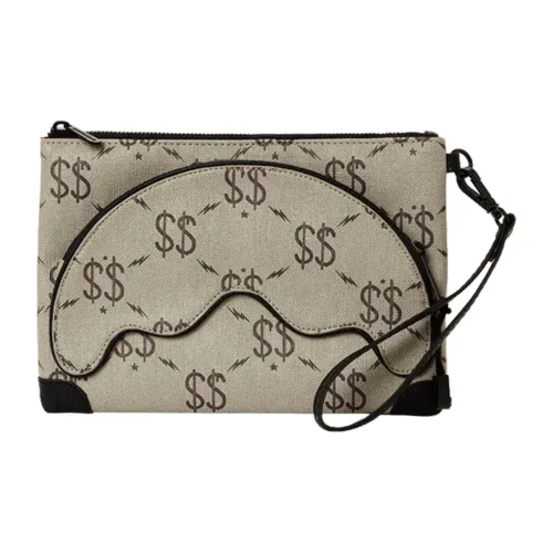 SPRAYGROUND PVC Переносной Клатч Сумка Унисекс Серый