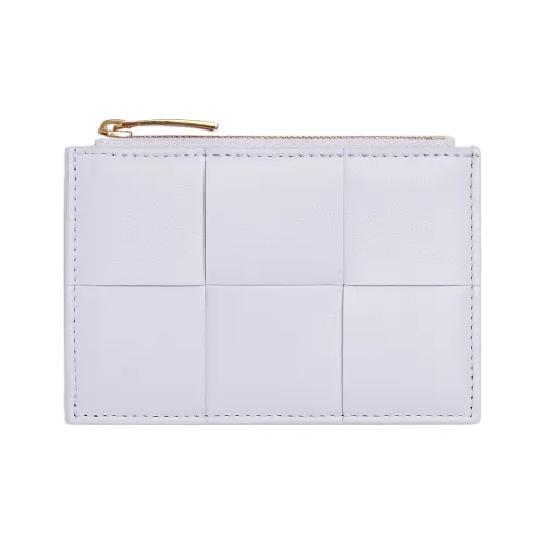 Bottega Veneta Sheepskin с коровьей кожей кошелек держатель для карт женский фиолетовый