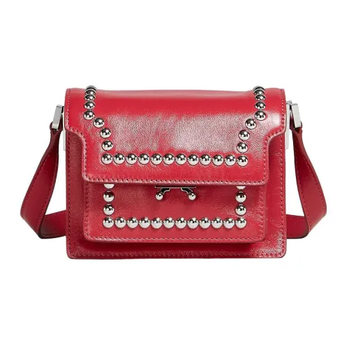 Marni Основная часть Телячья кожа Сумка через плечо Мини Мужской Красный