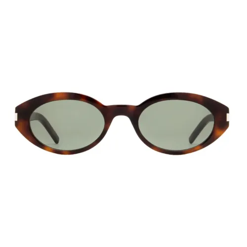 SAINT LAURENT Пластиковая оправа OVAL SUNGLASSES Женские