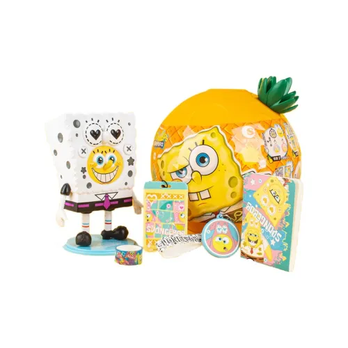 Tide Rising Anime Губка Боб Surprise GIANT Яйцо Коллекция Toy Слепые коробки Один Mystery Коробка Полный комплект 4 шт