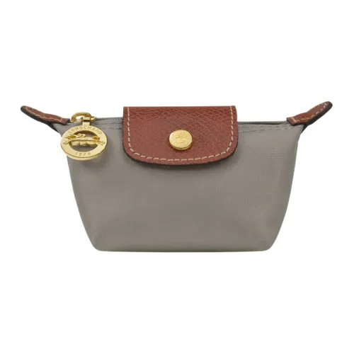 LONGCHAMP Le Pliage Коровья кожа Комбинированный Монетница Женская Серый