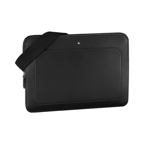 MONTBLANC Meisterstuck Full Коровья кожа Крупнозернистая текстура Одно плечо Через плечо Доска для ноутбука Мужская Черная