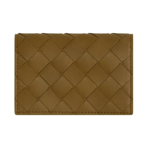 Bottega Veneta Коровья кожа Держатель для визиток Мужской Темно-коричневый
