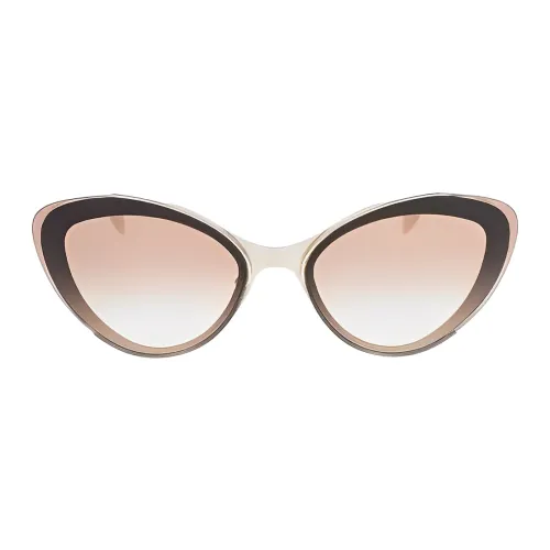 Alexander McQueen Солнцезащитные очки Светло-коричневый Женские