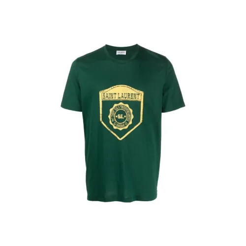 SAINT LAURENT FW22 T-Shirt Мужской Зеленый