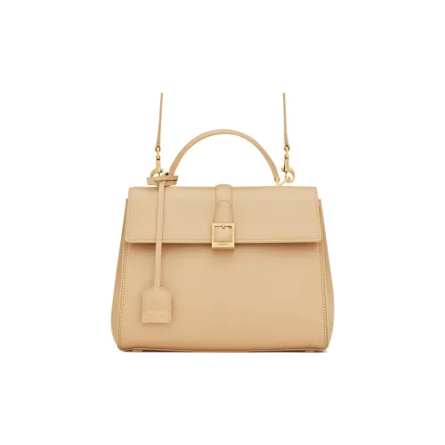 SAINT LAURENT Яркая сумка через плечо из коровьей кожи маленькая сумка женская бежево-желтая