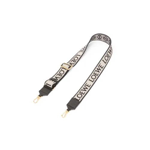 LOEWE Anagram Жаккард Телячья кожа Сумка Ремень Женский Морской синий и Черный