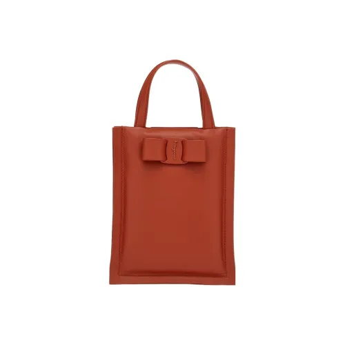 FERRAGAMO Viva Телячья кожа Маленькая квадратная сумка Сумка Женская Красная