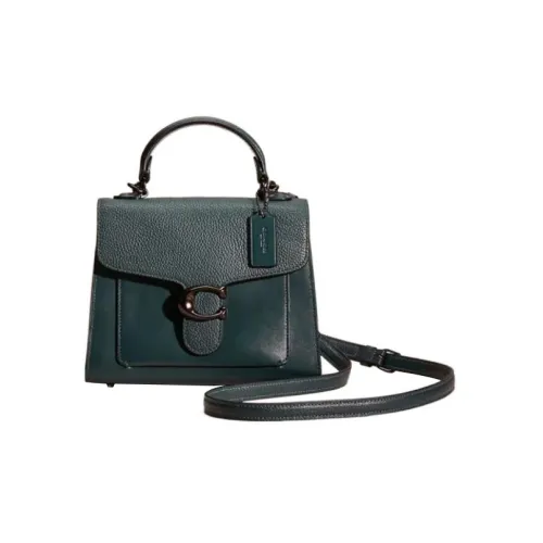 COACH Tabby Пескоструйная кожа Сумка через плечо Сумка Маленькая Женская Лесной зеленый