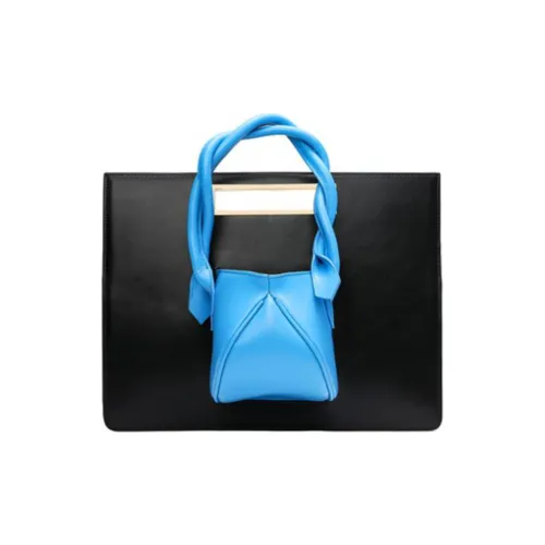 PabePabe Коровья кожа BOAT Сумка Сумка Унисекс Черный Синий